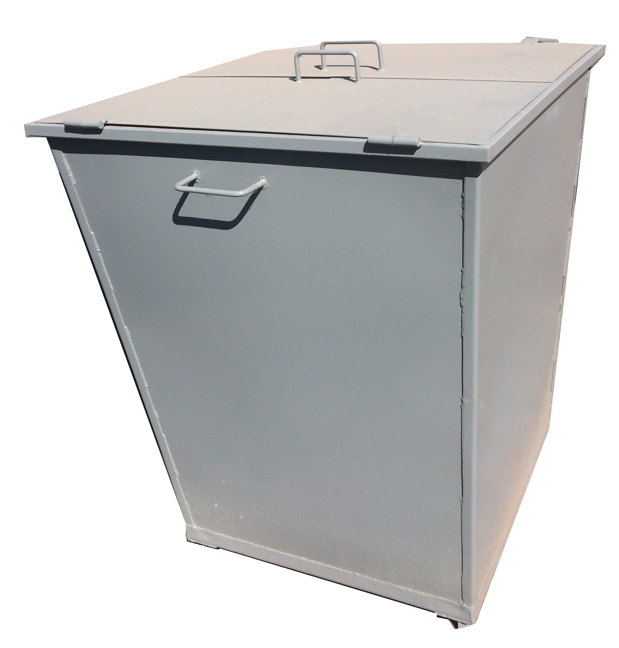 Металевий контейнер для сміття з плоскою кришкою АТМ ЮНІОН